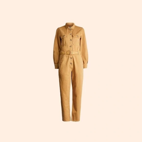 NWT Reformation Kendall Boilersuit Jumpsuit in Desert - Picture 2 of 13